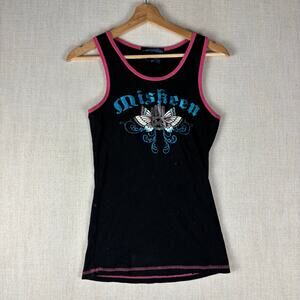 Miskeen Y2K Bedazzled Tribal Butterfly XL Tank Top